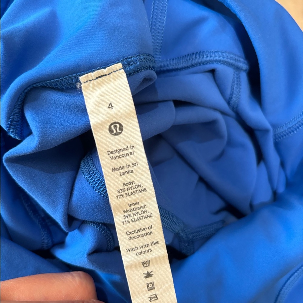 Lululemon leggings size 4 - royal blue